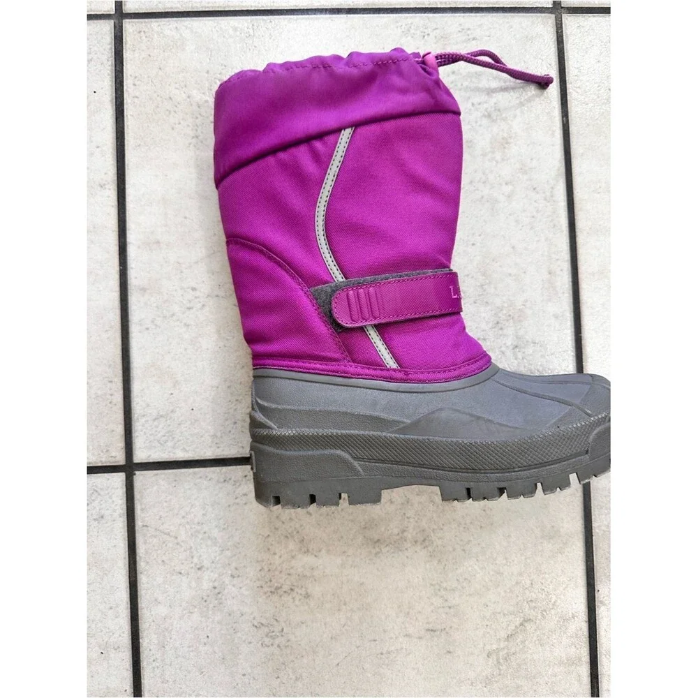 L.L.Bean Northwoods kids' winter boots Kids Purple Snow Boot Gray Sole 2
